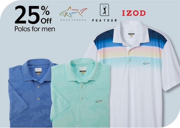 25% Off Polos for men