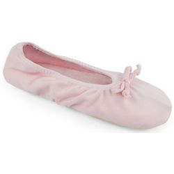 Muk Luks Womens Satin Stretch Ballerina Slippers