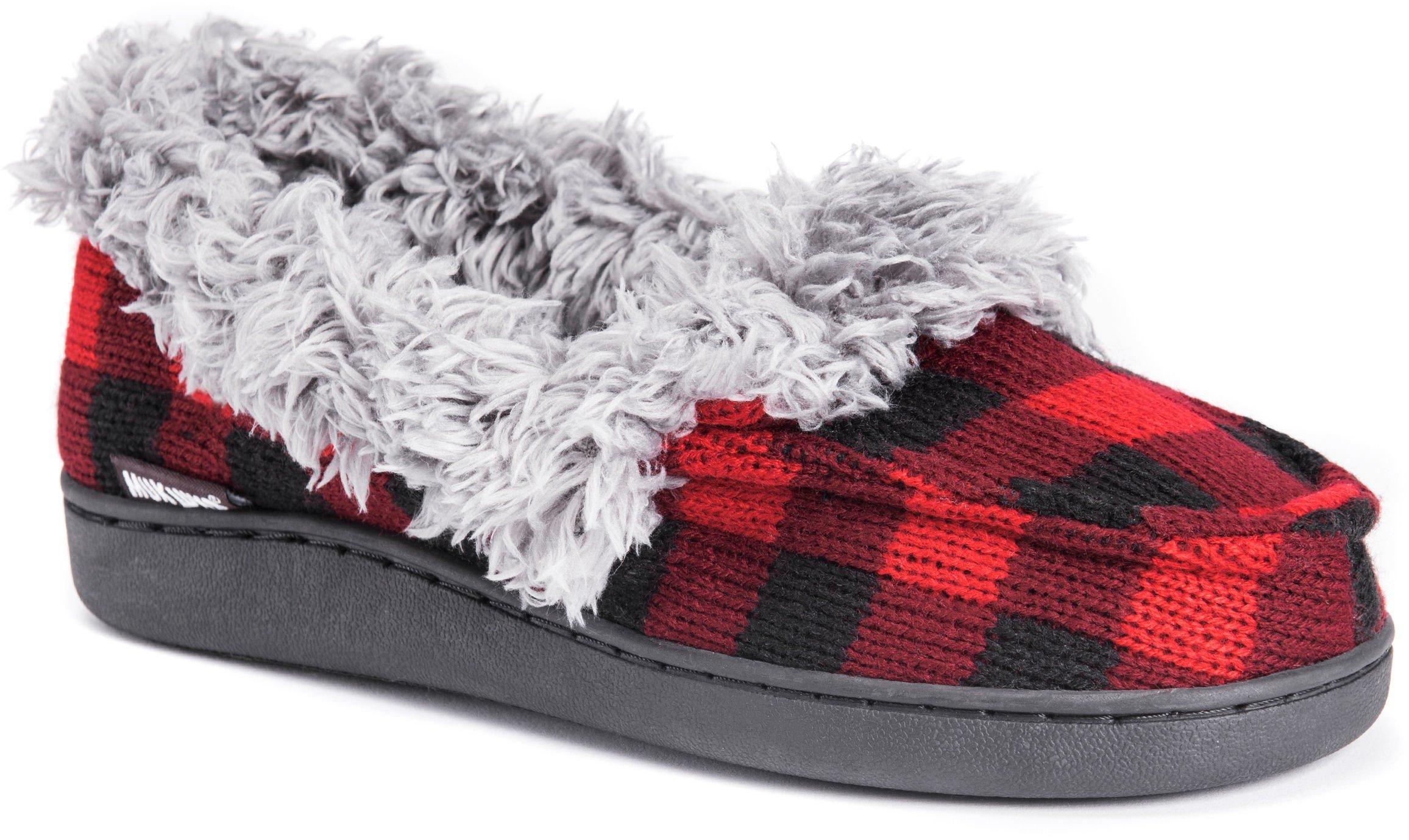 Womens Anais Plaid Moccasin Slippers