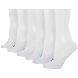 Womens 6-pk. Solid Double Dry Liner Socks