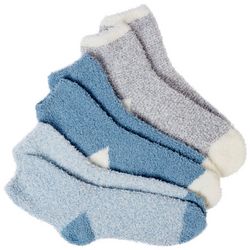 Capelli Womens 3-Pk Heather Cozy Slipper Socks