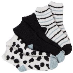 Capelli Womens 3-Pk Dot Cozy Slipper Socks