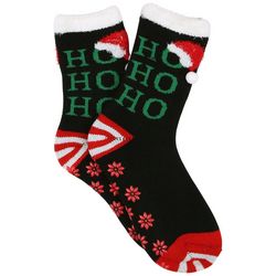 Keep Your Socks On Womens Ho Ho Ho Print Slipper Socks