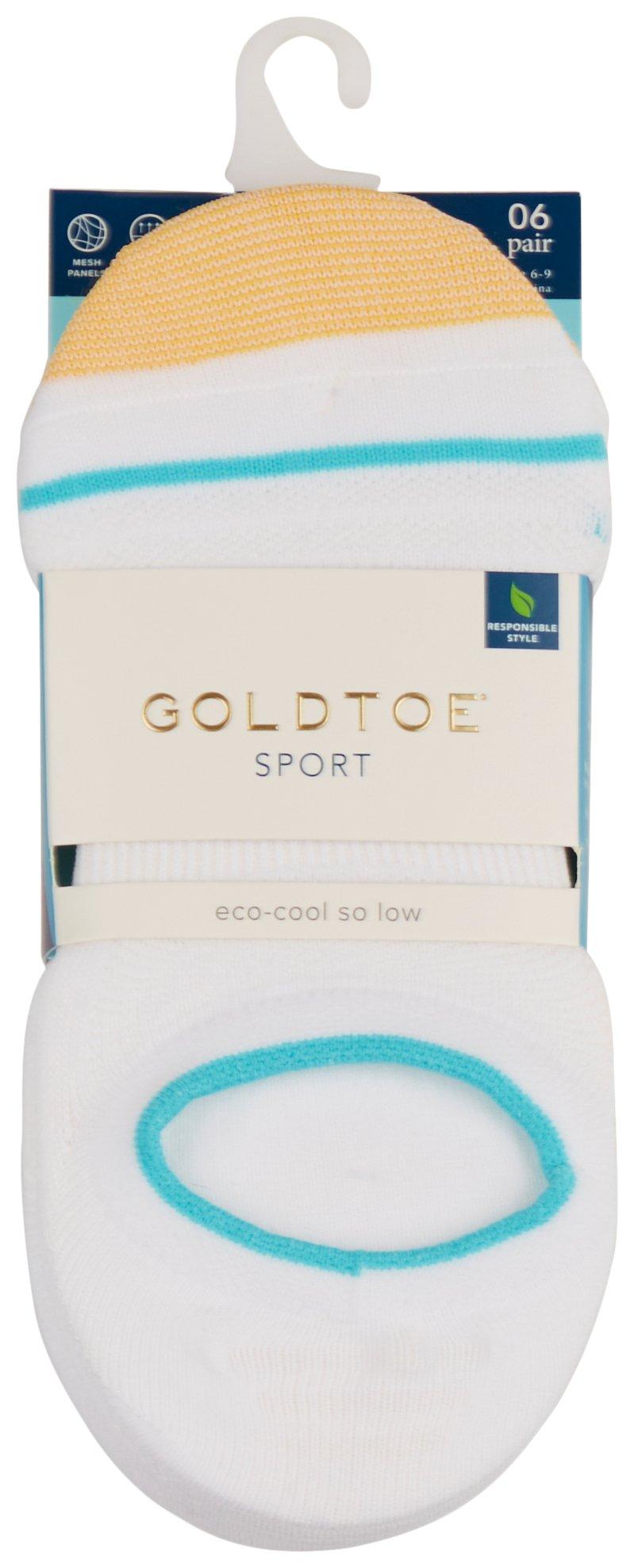 Gold Toe Womens 6-Pr. Sport Eco-Cool So Low Socks