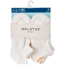 Gold Toe Womens 6-Pr. Sport FitTec Cushion No-Show Socks