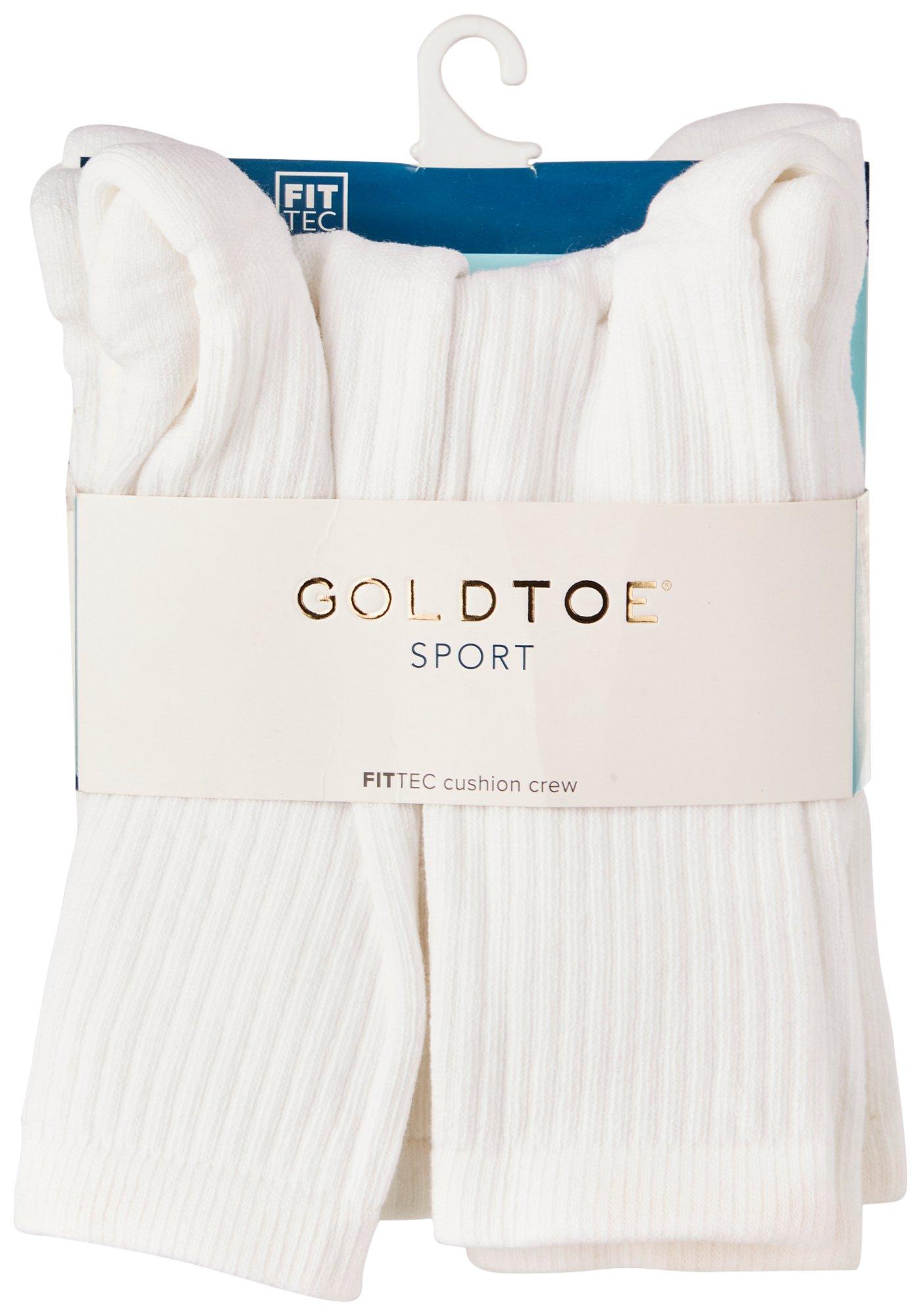 Gold Toe Womens 6-Pr. Sport FitTec Cushion Crew Socks