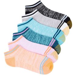 Gold Toe Womens 6-pk. Marled Stripe Cushion Liner Socks