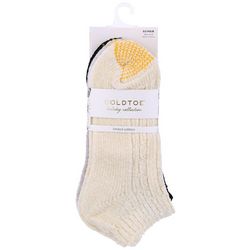 Gold Toe Womens 3-Pr. Chenille Lowcut Socks
