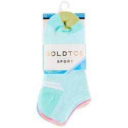 Gold Toe Womens 6-pk. Solid Sport Cushion Liner Socks