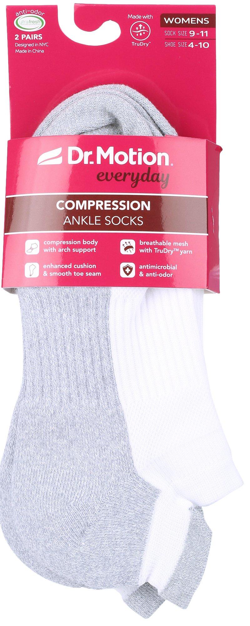 Womens 2-Pr. Everyday Compression Ankle Socks