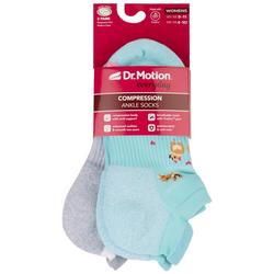 Womens 2-pk. Corgi Compression Ankle Socks