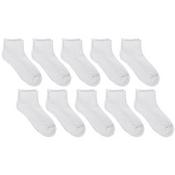 Fruit Of The Loom Womens 10-Pr. Cushioned Ankle Socks