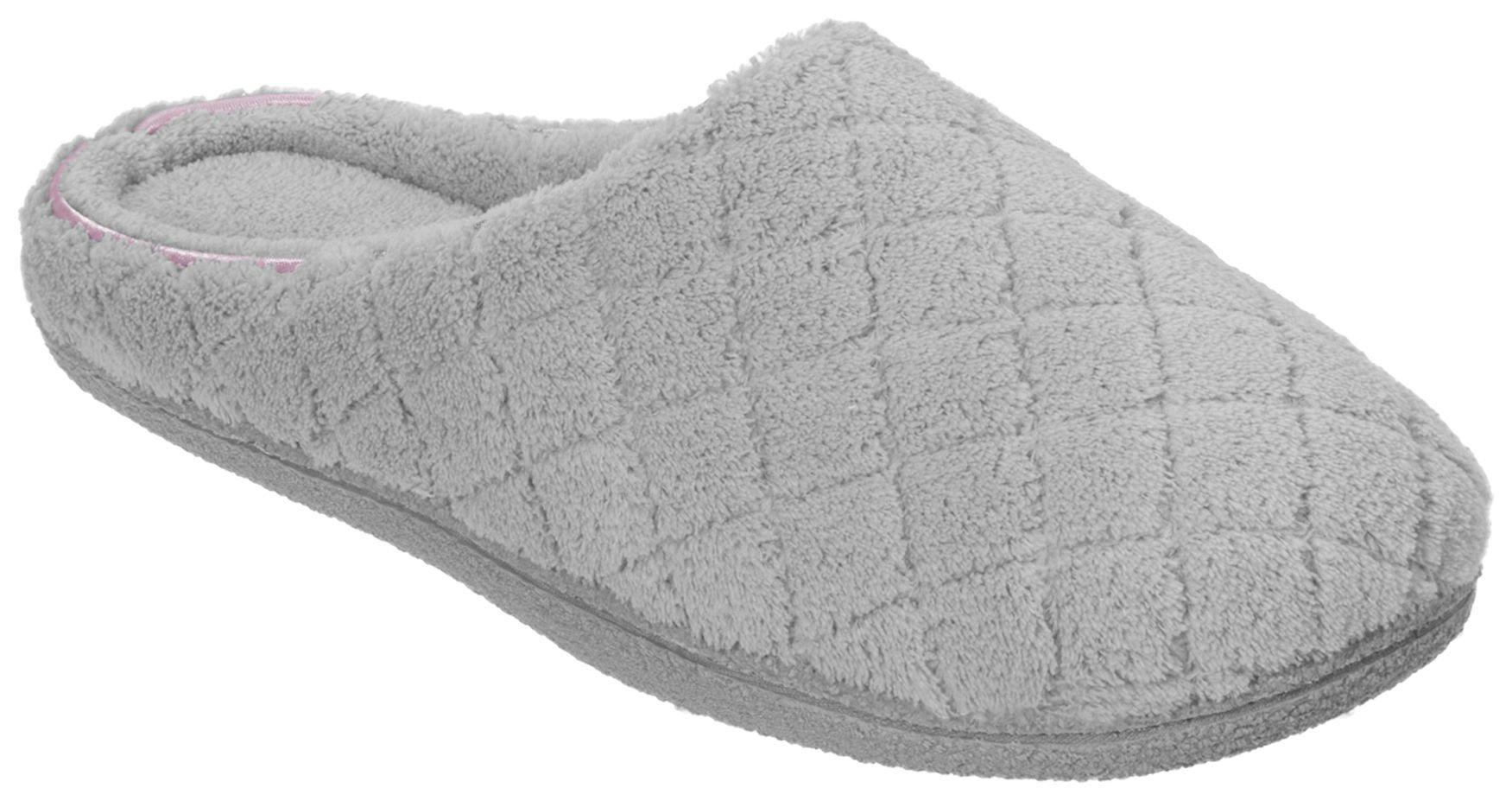 Womens Quilt Memory Foam Clog Slippers 