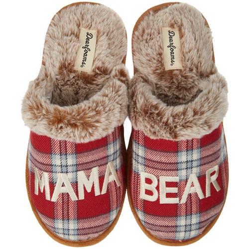 Dearfoams Womens Mama Bear Family Collection Clog Slippers