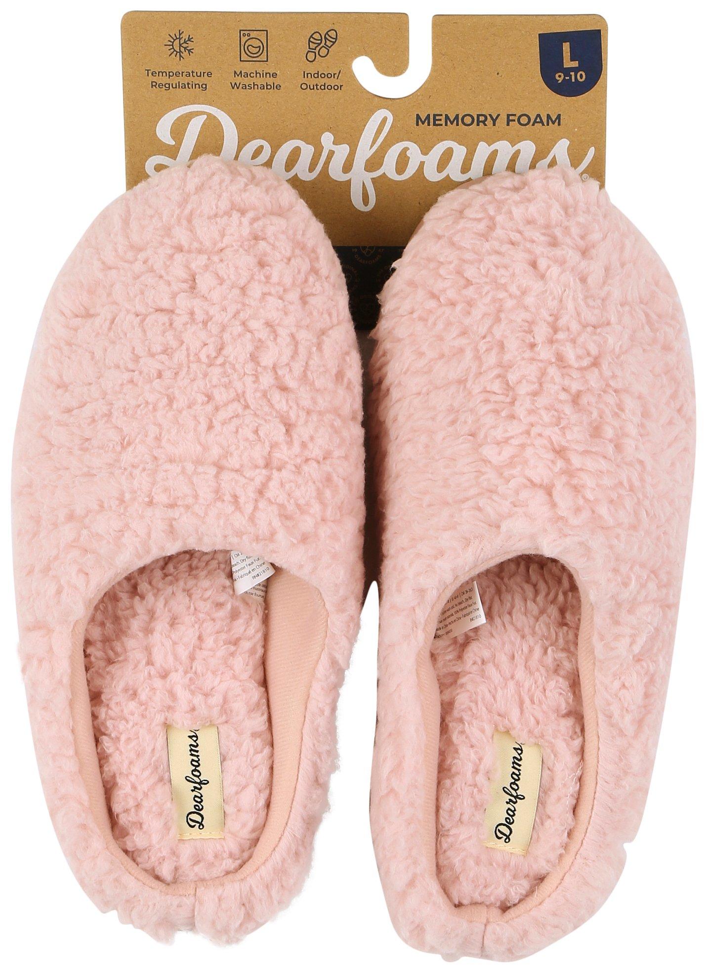 Womens Fiona Plush Clog Slippers