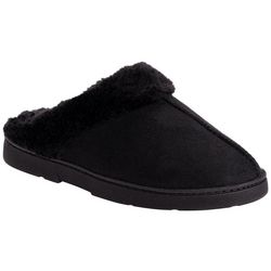 Muk Luks Womens Solid Faux Suede Slippers