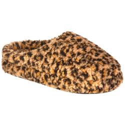Womens Cheetah Clog Slippers