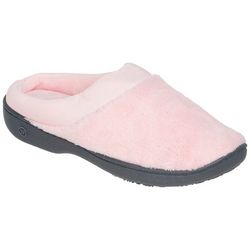 Isotoner Womens Solid Micro-Terry Clog Slippers
