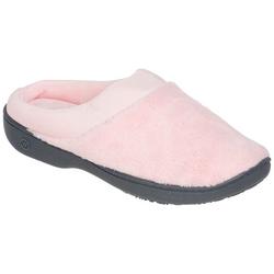 Womens Solid Micro-Terry Clog Slippers