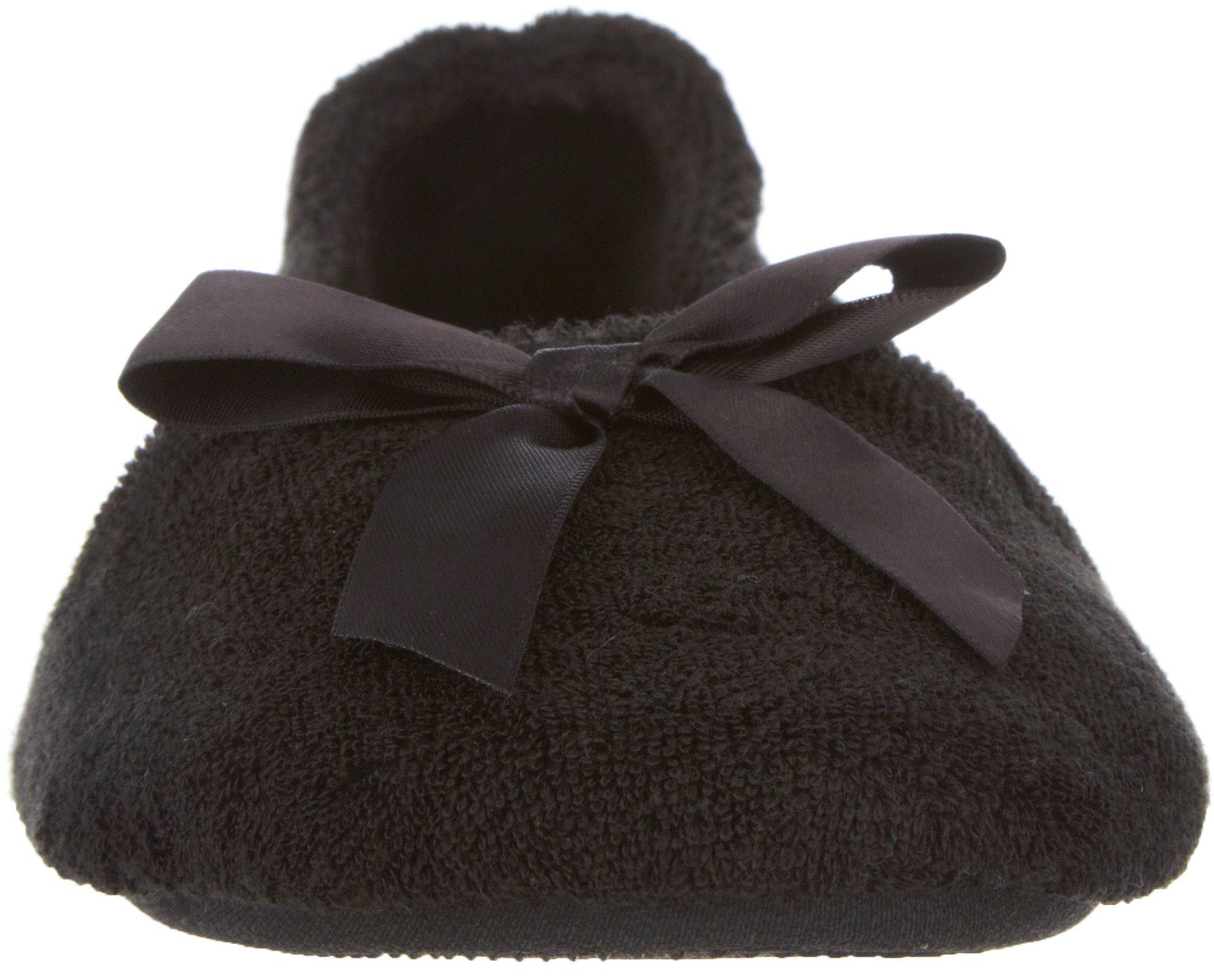 isotoner terry ballerina slippers