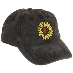 Mudd Womens Embroidered Sunflower Baseball Cap