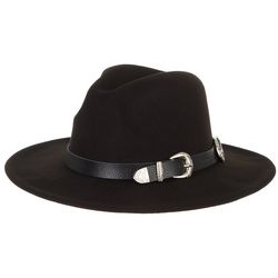 Kendall & Kylie Womens Buckle Accented Panama Hat