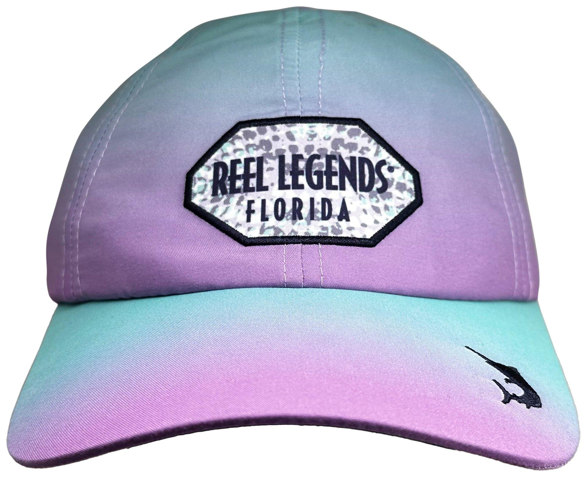 Reel Legends Womens Ombre Logo Patch Baseball Hat
