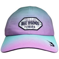 Reel Legends Womens Ombre Logo Patch Baseball Hat