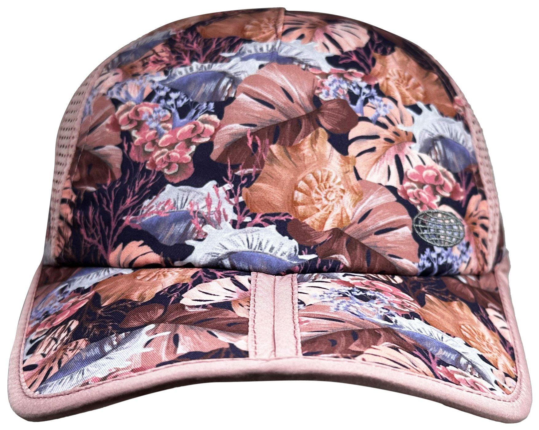 Womens Beachfinds Print Foldable Vented Hat