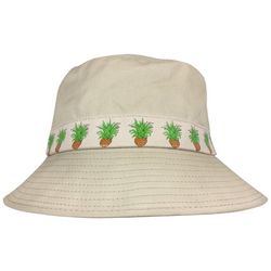 Awayalife Pineapple Ribbon Hatband Bucket Hat