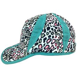 Womens Colorful Leopard Foldable Vented Hat