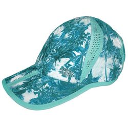 Reel Legends Womens Tropical Palm Tree Foldable Vented Hat