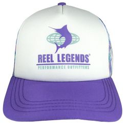 Reel Legends Womens Swordfish Logo Baseball Trucker Mesh Hat