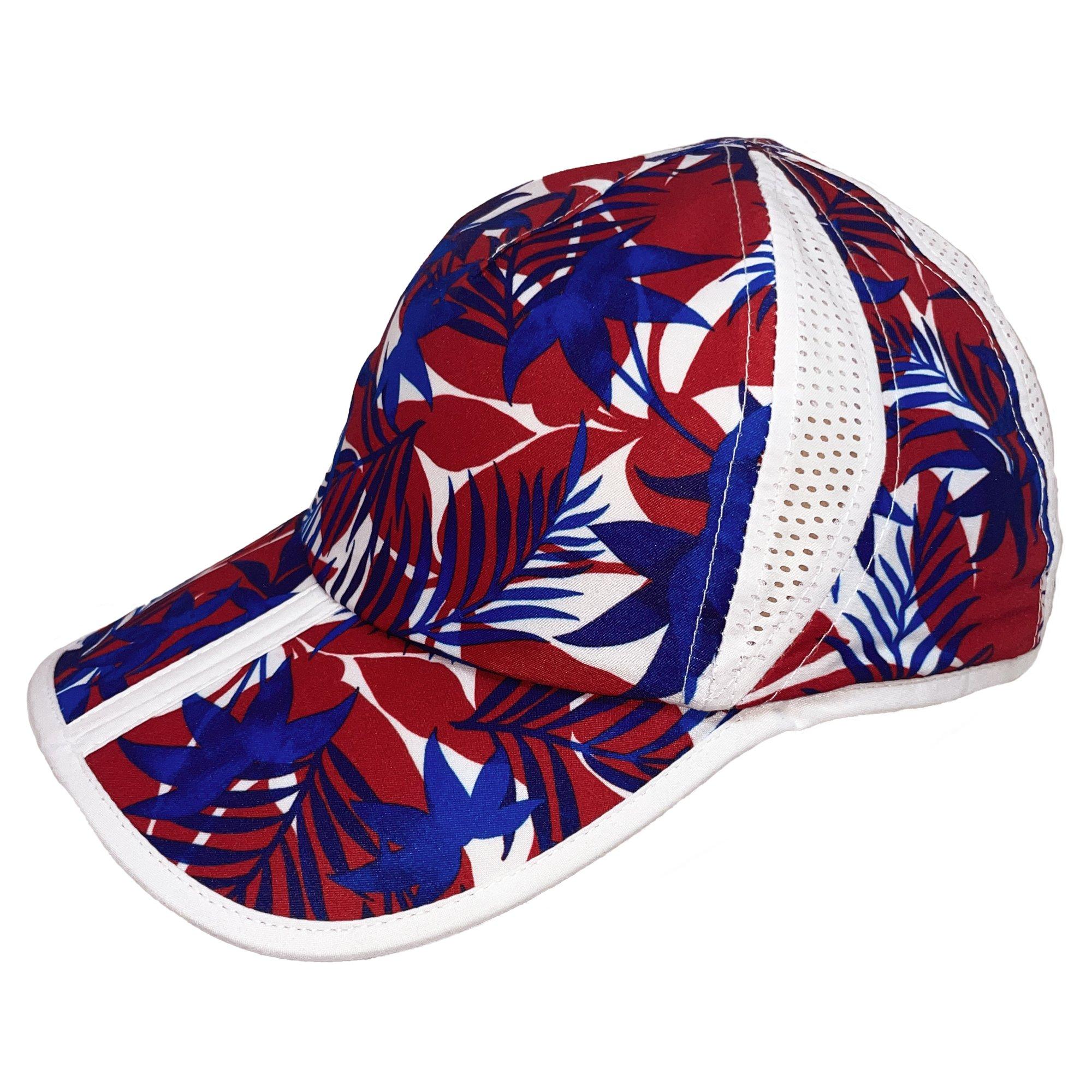 Womens Tropical Print Foldable Vented Hat
