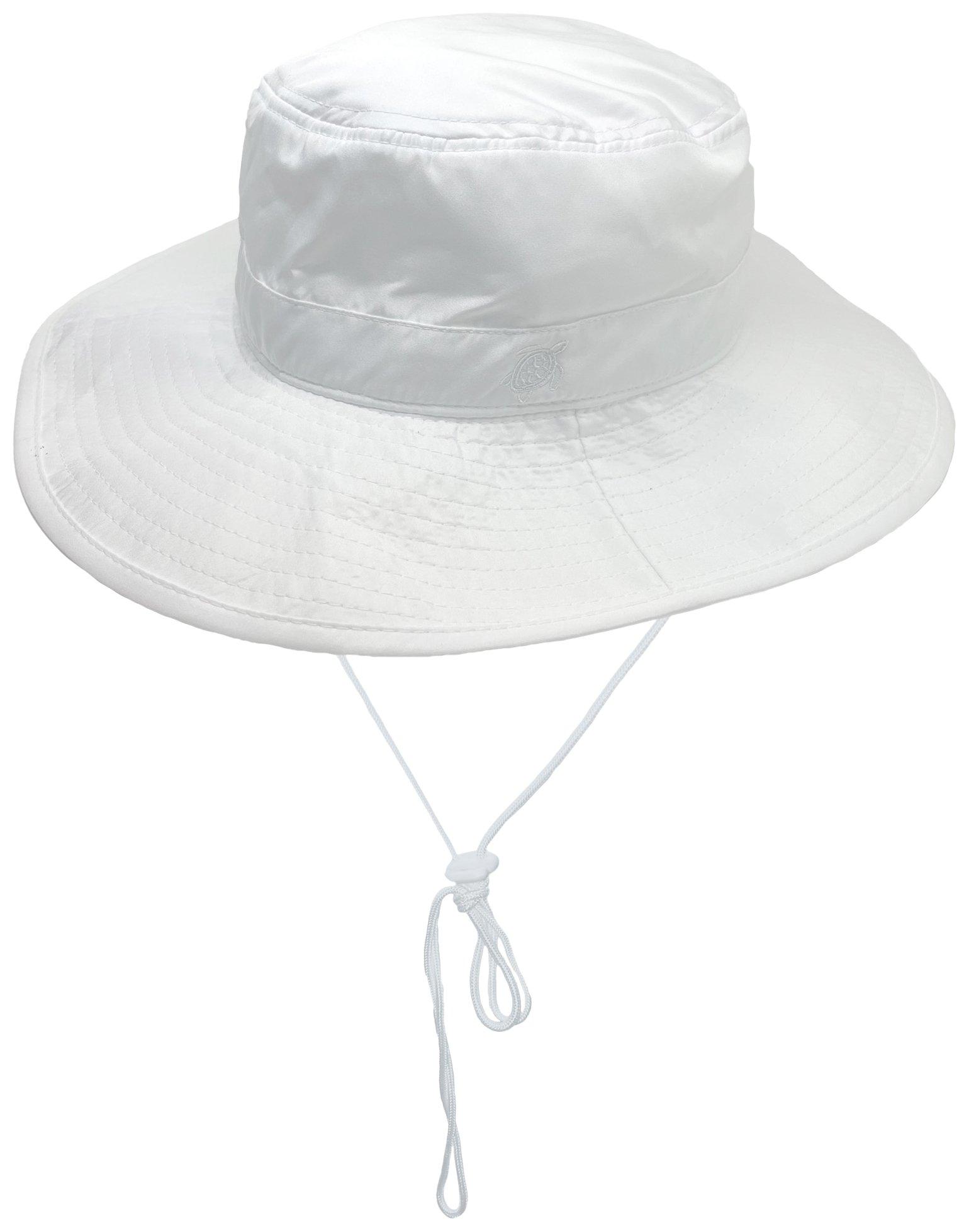 Reel Legends Womens Solid Wide Brim Tie Bucket Hat