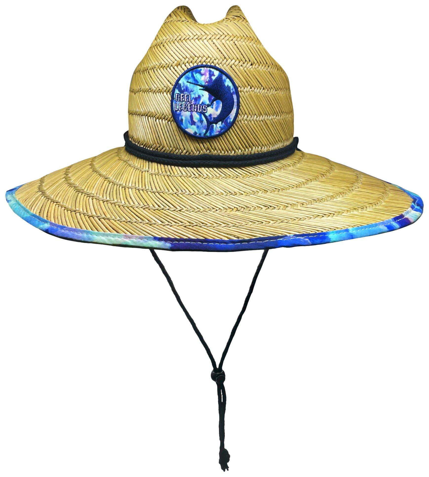 Reel Legends Womens Marlin Patch Straw Lifeguard Hat
