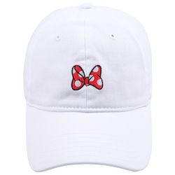 Disney Minnie Bow Patch Adjustable Baseball Cap Hat