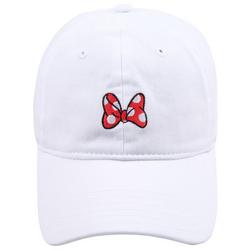 Minnie Bow Patch Adjustable Baseball Cap Hat