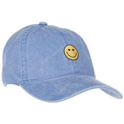 David and Young Womens Embroidered Smiley Baseball Hat