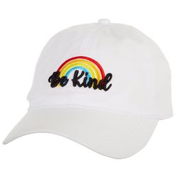 David & Young Womens Be Kind Rainbow Adjustable Dad Cap