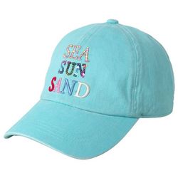 David and Young Womens Sea Sun Sand Solid Baseball Hat