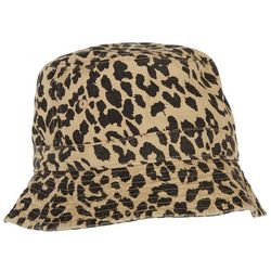 David & Young Womens Leopard Print Bucket Hat