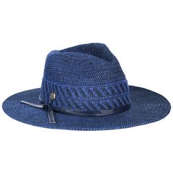 Vince Camuto Womens Woven Poly Braid Hatband Sun Hat