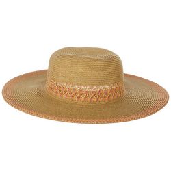 Nine West Womens Paper Poly Braid Wide Brim Sun Hat