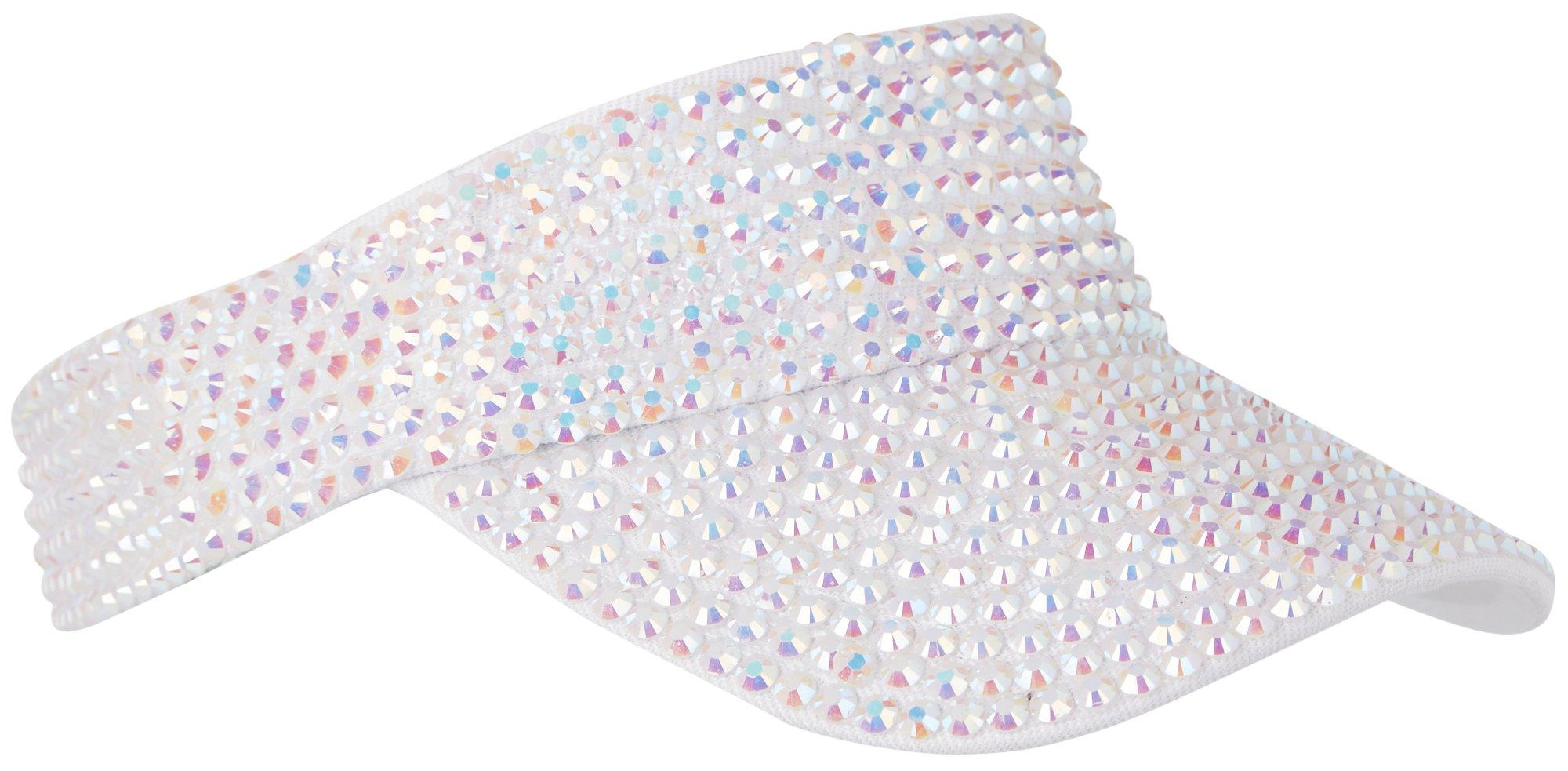 Twig & Arrow Womens Adjustable Rhinestone Bling Sun Visor
