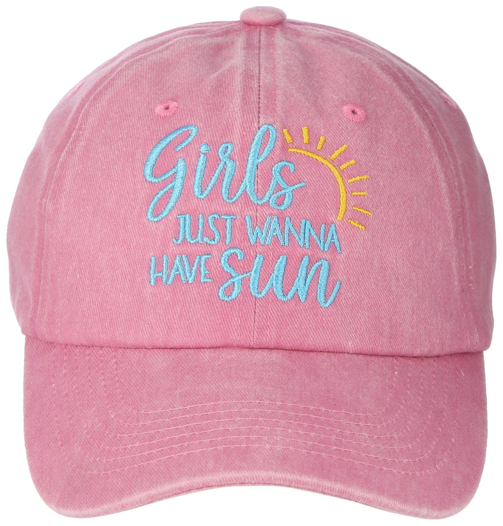 Madd Hatter Womens Wanna Have Sun Solid Baseball Hat