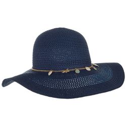 Madd Hatter Womens Open Weave Woven Sealife Charm Hat