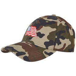 Madd Hatter Womens Camouflage American Flag Hat