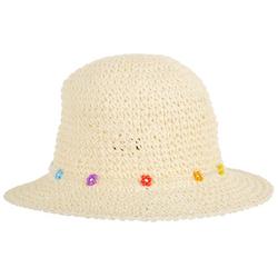 Womens Crocheted Paper Packable Bucket Hat
