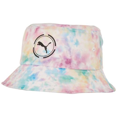 Puma Womens Tie Dye Logo Bucket Sun Hat